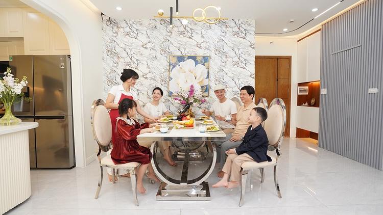 Các thế hệ vừa được đảm bảo không gian riêng tư, vừa gắn kết sum vầy tại không gian chung rộng rãi