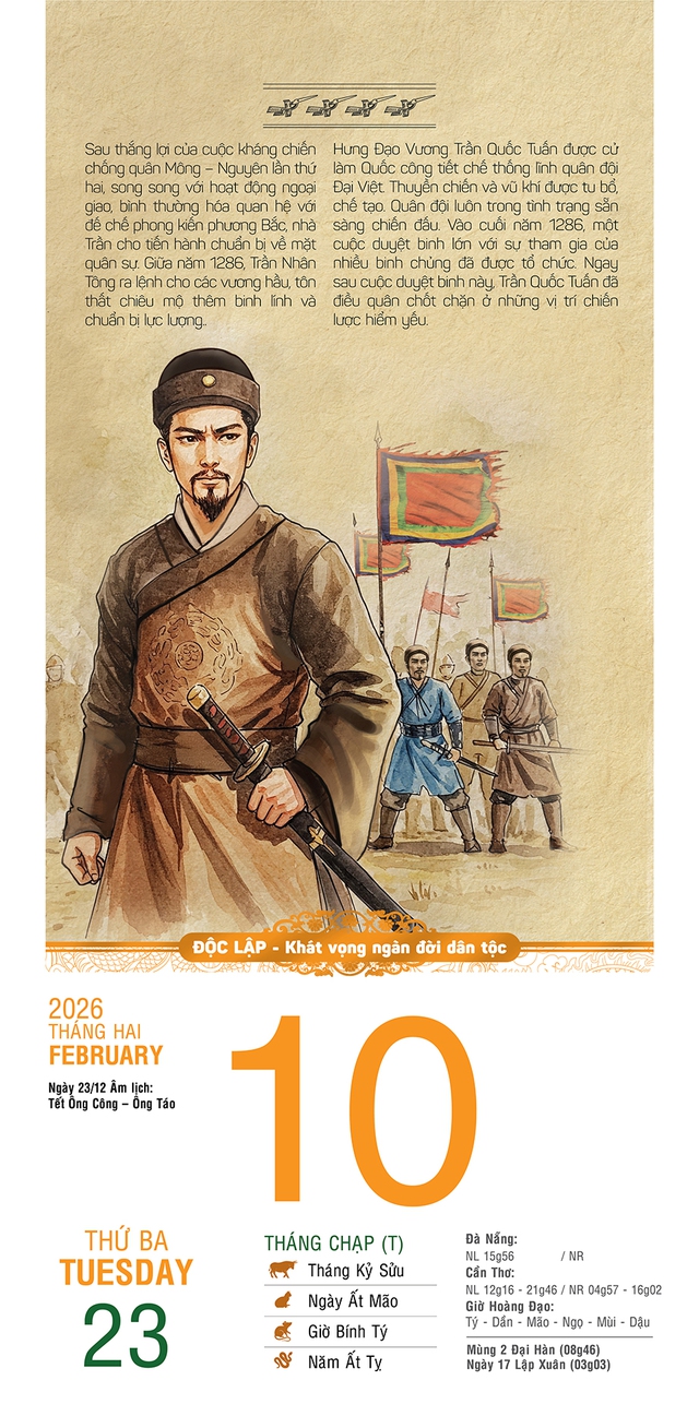 Bộ lịch cực đại tái hiện lịch sử Việt Nam - những dấu mốc thiêng liêng - Ảnh 6.