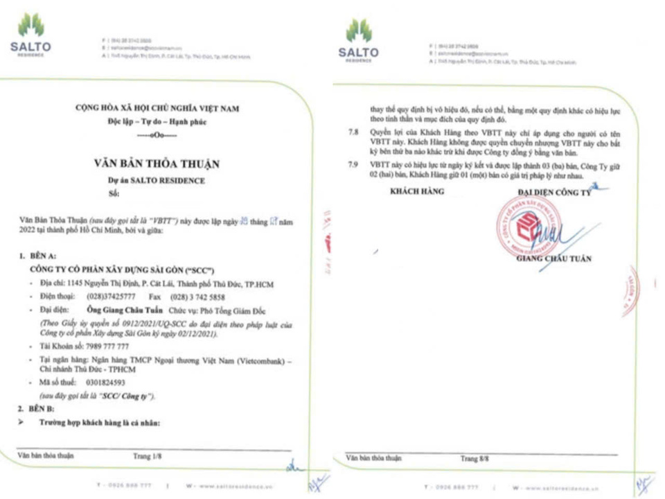 Mua dự án Salto Residence của SCC, khách hàng 