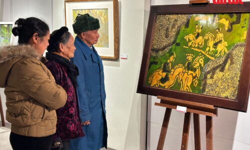 ‘Sắc xuân Bính Ngọ’: Không gian nghệ thuật đón Tết Việt giữa lòng phố cổ