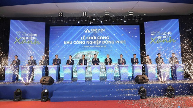 Hòa Phát khởi công dự án Khu công nghiệp Đồng Phúc quy mô gần 355 ha - Ảnh 1.