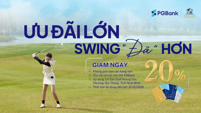 PGBank hợp tác với Sân Golf Hoàng Gia ưu đãi đặc quyền cho chủ thẻ visa - Ảnh 1. PGBank hợp tác với Sân Golf Hoàng Gia ưu đãi đặc quyền cho chủ thẻ visa - Ảnh 1.
